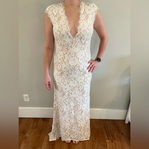 Ivory Lace Aidan Maddox Dress 6